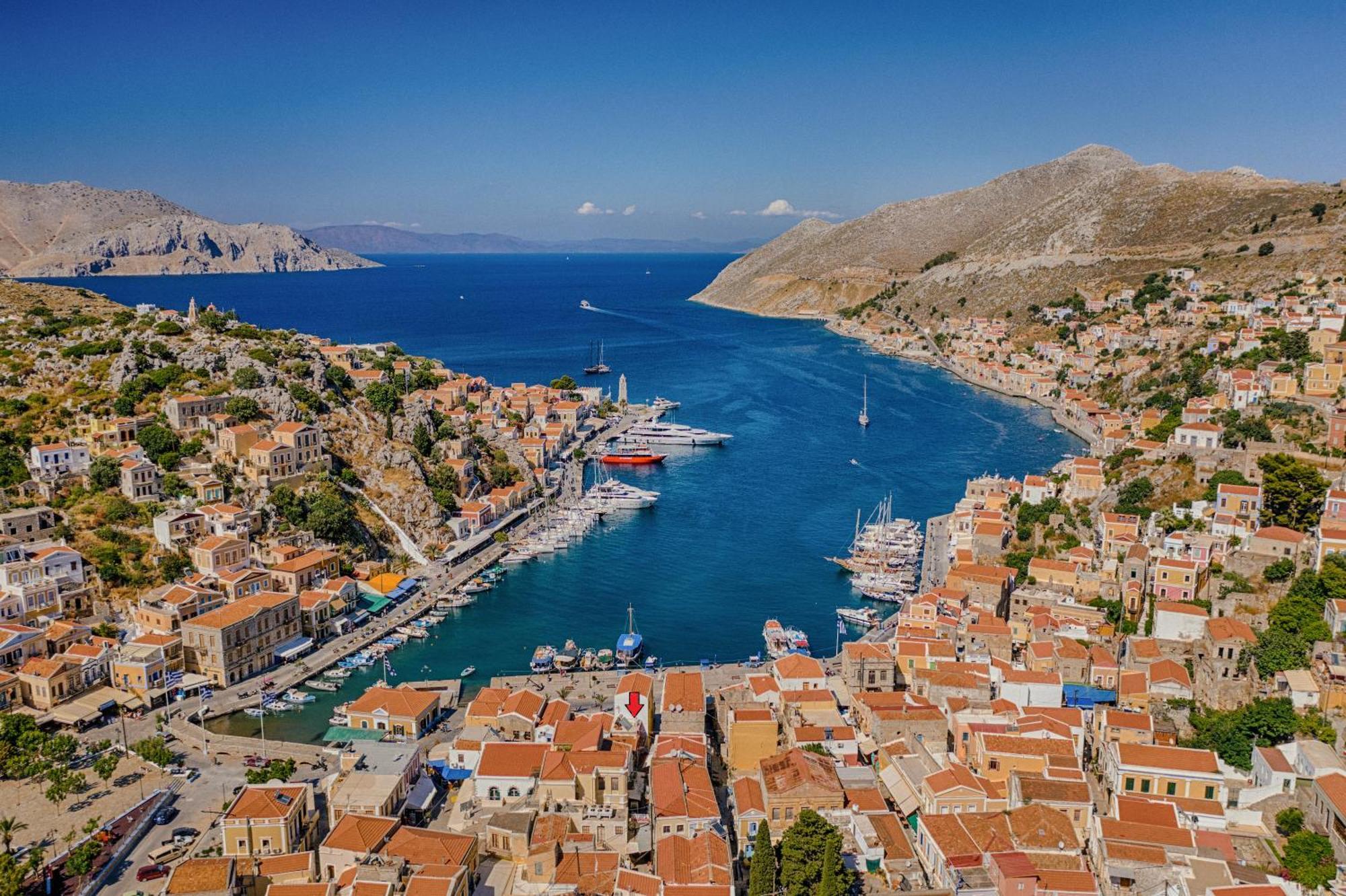 The Old Symi Lägenhet Exteriör bild
